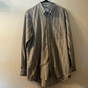 VTG Sears Roebuck striped western button down size 17